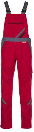 Planam 2392040 Highline Damen-Latzhose, Rot/Schiefer/Schwarz, Größe 40