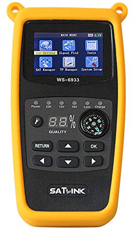 Satlink WS-6933 Camping Satfinder HD DVB-S + DVB-S2 8PSK SAT Messgerät EU