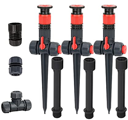 Eden 96093 Mehrfach Verstellbarer Gartensprinkler mit Erweiterungsset, ideal für DIY-Gartenarbeit