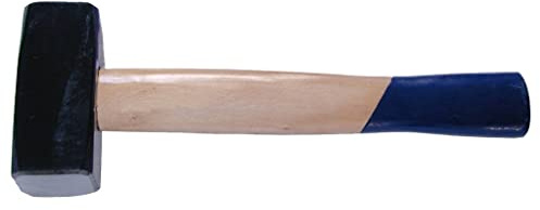 SW-Stahl 50203L Fäustel 1500g - Geschmiedeter Hammer mit Holzstiel | Schwerer 1,5kg Schlegel nach DIN 6475 für Steinmetze und Maurer - Robuster Werkzeughammer mit ergonomischem Holzgriff