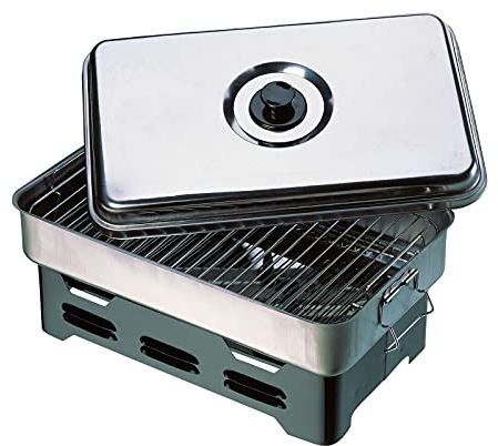 Cormoran - Tisch-Räucherofen Smoker - 2 Ebenen + 2 Brenntöpfe