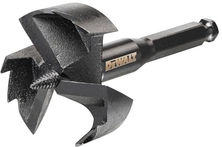 Dewalt Rapid-Holz/Forstnerbohrer, 65 mm ø (geeignet für den Einsatz in Bohrmaschinen, für saubere Durchbruchsbohrungen in Hart & Weichholz, Holzdielen, Altbaudecken, Gipskartonplatten) DT4585