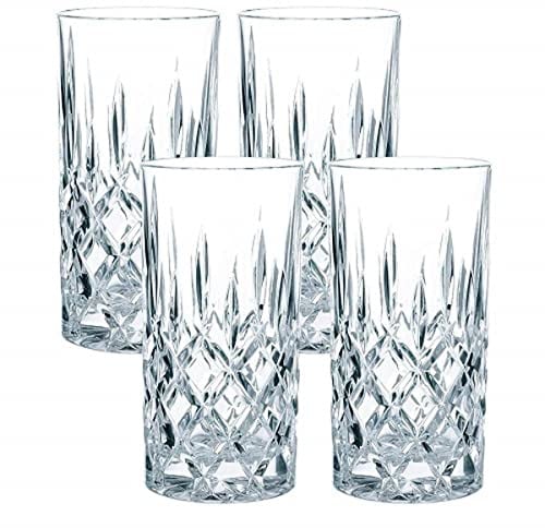 Nachtmann 4-teiliges Longdrinkgläser Set, 395 ml, Noblesse, 89208, Cocktailgläser aus Kristallglas, Trinkgläser spülmaschinenfest