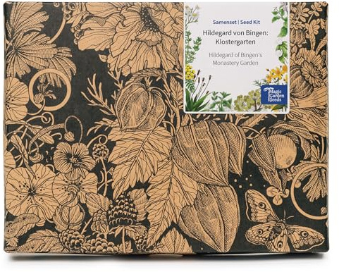 Magic Garden Seeds - Hildegard von Bingen: Klostergarten - Samen-Geschenkset mit 6 mittelalterlichen Heilpflanzen für Hochbeet und Garten - Heilkräuter und Kräutersamen