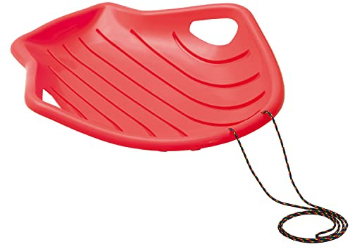 Prosperplast Schnell Snow Glider Schlitten Shell Big M Rutscher Schneerutscher für Kinder (Rot)