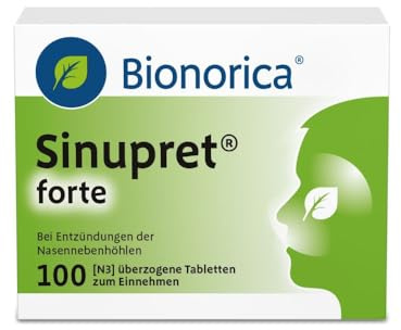 Sinupret forte – 5-fache Pflanzenkraft bei chronischer Nasennebenhöhlenentzündung. Löst den Schleim, öffnet die Nase und befreit den Kopf, für Jugendliche ab 12 Jahren und Erwachsene, 100 St