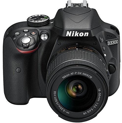 Nikon D3300 SLR-Digitalkamera Kit AF-P 18-55mm VR Schwarz