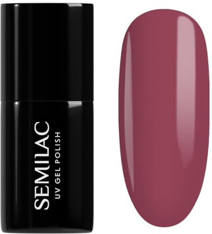 Semilac UV Nagellack 005 Berry Nude 7 ml – Eleganter Nude-Rotton – Allure Kollektion