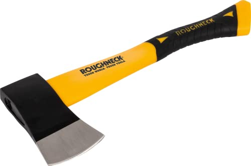 Roughneck Axt 0,6 kg / 1¼ lbs | Gesenkgeschmiedeter, wärmebehandelter Kopf, lackiert mit polierter Schneide; Epoxidharzverb.; Glasfaserstiel mit Soft-Grip