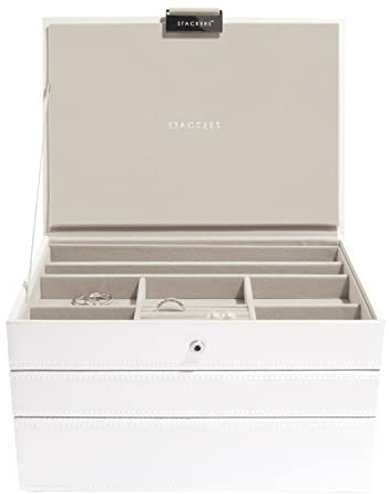 Stackers Weiß Klassisch Schmuckschatulle -3