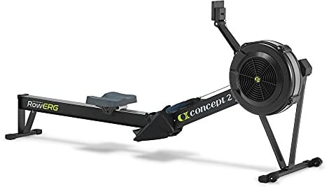 Concept2 RowErg mit Standardbeinen, Rudergerät Modell D,Luftwiderstand, Schwarz