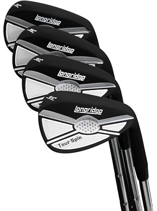 Longridge Tour Spin 60Deg Golf Wedge, Schwarz