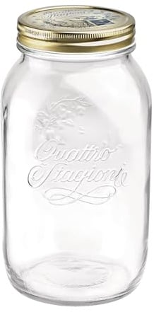 Bormioli Quattro Stagioni Einmachglas, Glas, Durchsichtig, 1.5l, 1500