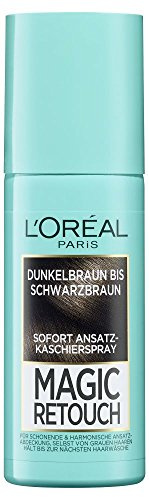 L'Oréal Paris Ansatz-Kaschierspray für stufenlose und natürliche Übergänge, Kaschiert bis zur nächsten Haarwäsche, Magic Retouch, Dunkelbraun bis Schwarzbraun, 1 x 75 ml