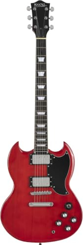 Rocktile Pro S-Red E-Gitarre, Double Cut, 2 Humbucker, Heritage Cherry