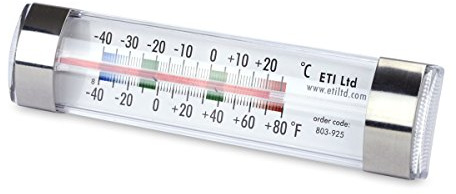 Kühlschrank- und Gefrierschrank-Thermometer, transparent, ABS-Material