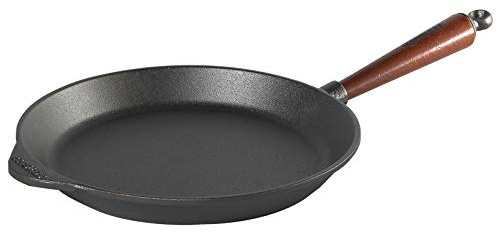 Skeppshult 28er Bratpfanne aus Gusseisen mit Holzgriff - Made in Sweden