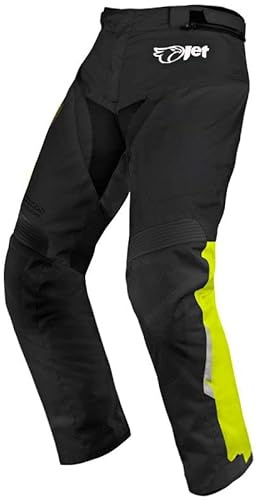 Motorradhosen Textilhose Wasserdicht Winddicht Mit Protektoren, Schwarz,58 Lang / Weite 42 Länge 34 (4XL)