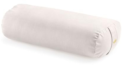 Lotuscrafts® Bolster Yoga Nackenrolle für Yin Yoga, 100% Kapok Füllung, Bezug aus Baumwolle waschbar, Kissen für Restorative Übungen