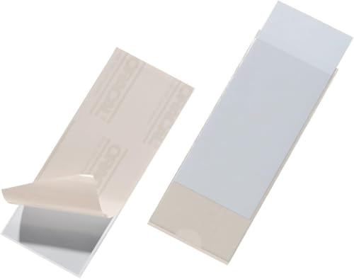 Durable Selbstklebetasche Pocketfix, 150 x 58 mm (Innenmaß), 10 Stück, transparent, 807519