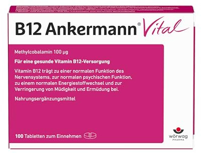 B12 Ankermann® Vital: Deine B12-Quelle. Ideal für Veganer, 100 Stück