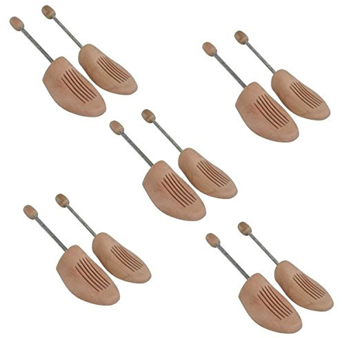 Sneakerprofi 5 Paar Holz Spiralfeder Schuhspanner AUS HOCHWERTIGEM HOLZ Echtholz NEU Herren/Damen, Schuhspanner:42/43
