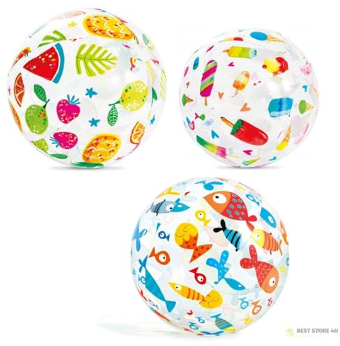 Strandbal opblaasbaar Intex Print 51 cm (59040NP)