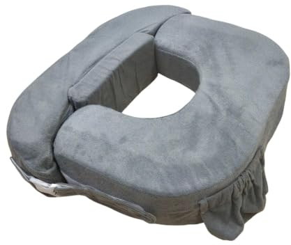 My Brest Friend Doppel-Stillkissen – verbesserter Komfort mit Schonbezug – ultimative ergonomische Unterstützung beim Stillen – Verstellbarer Gurt und geräuschlose Schnalle mit praktischer