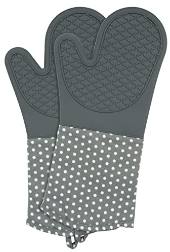 Topfhandschuhe Silikon Grau