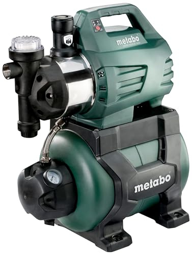 Metabo HWWI 4500/25 Inox Hauswasserwerk (600974000) | Automatische Gartenbewässerung & Hauswasserversorgung, HWW mit 24-l-Kessel, 4500 l/h