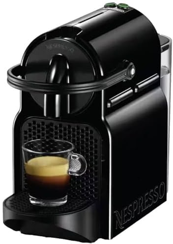 NESPRESSO DE’LONGHI Inissia Schwarz Original Kapselmaschine EN80.B | Kaffeemaschine, kompaktes Design, 25 Sek. Aufheizzeit, 2 Tassengrößen, automatische Abschaltung, 19 Bar Druck