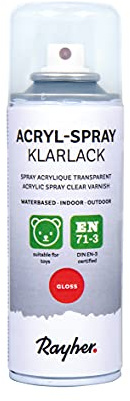 Rayher, Acryl Spray Klarlack, glänzend, Sprühdose, 200 ml, 34467000
