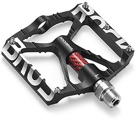 ROCKBROS Fahrradpedale 9/16 Aluminiumlegierung MTB Pedale Mit Abgedichtete Lager rutschfest Pedale