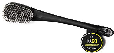 martini SPA - To.Go Körperbürste mit Massageborsten, schwarz, 140g, 1 Stück