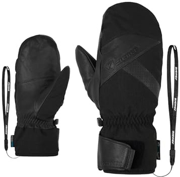 Ziener Herren GETTERO-Z Ski-Fäustling/Wintersport | wasserdicht, Wolle, Thermoshield, Black, 9,5