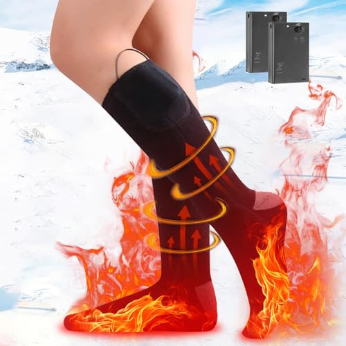 Beheizte Socken, Wiederaufladbare Heizsocken Mit Heizdraht für Ganze Fußsohle - für Damen und Herren