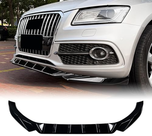 Frontstoßstange Spoiler Lippe Splitter Karosserie-Kit für Audi Q5 8R SQ5 2013-2016 Schwarz