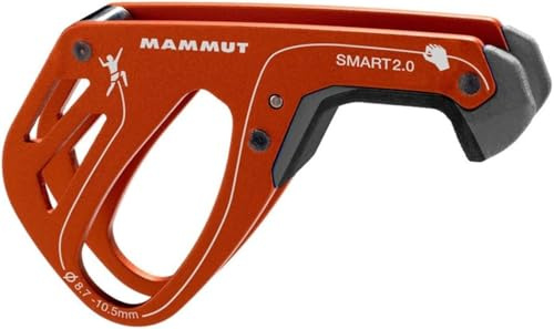 Mammut Smart 2.0 Sicherungsgerät – Halbautomatisches Klettergerät, zuverlässig & kompakt, Dark Orange, One Size