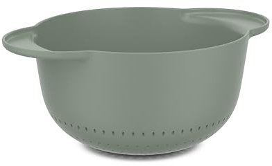 Mepal - Seiher Chef it - Einfacher Abfluss Design verhindert Verstopfung - Rutschfester Boden für zusätzliche Stabilität - Spülmaschinengeeignet - Küchensieb - 3000 ml - Nordic sage