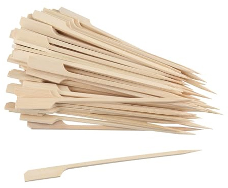 Fackelmann Fingerfood-Sticks 50er Set – Spieße aus Holz für kleine Snacks – 50 Party-Picker für Häppchen, Kanapee, Fingerfood und Co. – ca. 15 cm lang