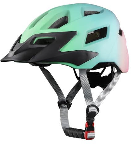 FUNWICT Kinder Fahrradhelm für Mädchen Jungen, Verstellbarer Kinderhelm Radhelm Skaterhelm Sporthelm für Skateboarden Radfahren Inlineskaten, 52-56 cm (MixBlue, S (52-56 cm))
