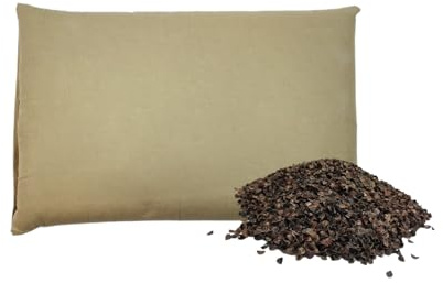 Buchweizenkissen 50x30 cm mit gerösteten Buchweizenschalen – Natürliches Kissen zum Schlafen und Entspannen – Atmungsaktiv, formstabil | Damian-Wiklina