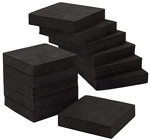 WAIZHIUA 12 Stück Schwingungsdämpfer Pads Waschmaschinenunterlage Antirutschmatten Stoßdämpfende Pads Vibrationsdämpfer für Waschmaschine Kühlschrank Trockner Lautsprecher Unterlegscheiben