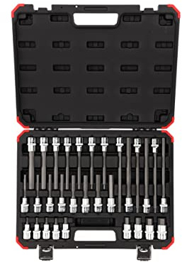 GEDORE Bit-Satz, Schraubendreher-Einsatz-Set für Innensechskant-Schrauben, Schraubenzieher-Bits, Werkzeug, R68003030