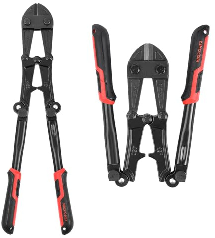 MAXPOWER Bolzenschneider 450 mm Cr-Mo Schneidleistung 6mm, Bolzenschere klappbar mit gehärteten Backen, Schneiden von Bolzen, Stiften, Drähte