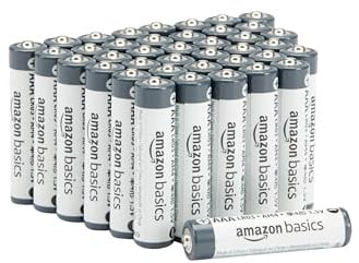 Amazon Basics AAA-Alkali-Batterien, 1,5 V, 5 Jahre lagerfähig, 40 Stück