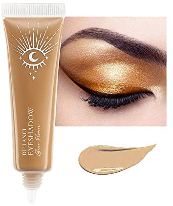 DE'LANCI Lidschatten Primer Braun,Flüssiger Lidschatten Base Ohne Falten zu Tragen Wasserfest Langanhaltend Lidschatten Prime Base Trocknet Matt und Klar Lidschatten Primer (Braun)