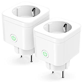 Refoss WLAN Steckdose 2er Pack - Smart Mini Zeitschaltuhr Mit Fernbedienung, WiFi und Sprachsteuerung - Kompatibel Mit Alexa und Google