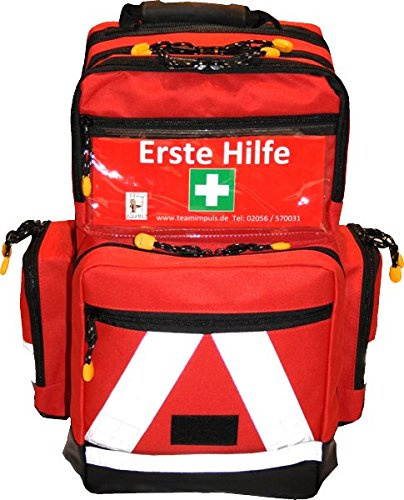 Bexamed Notfallrucksack LEER medium ca. 23 L - Nylon rot