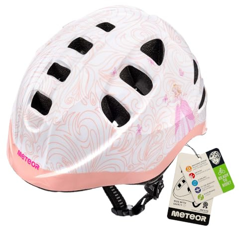 meteor Kinder fahrradhelm ab 1 Jahr – sicherer & stoßdämpfender Kinderhelm mit verstellbarem Headlock - waschbarem Fahrrad Helm Innenfutter – optimaler Schutz & leichtes Design für Baby-Abenteurer